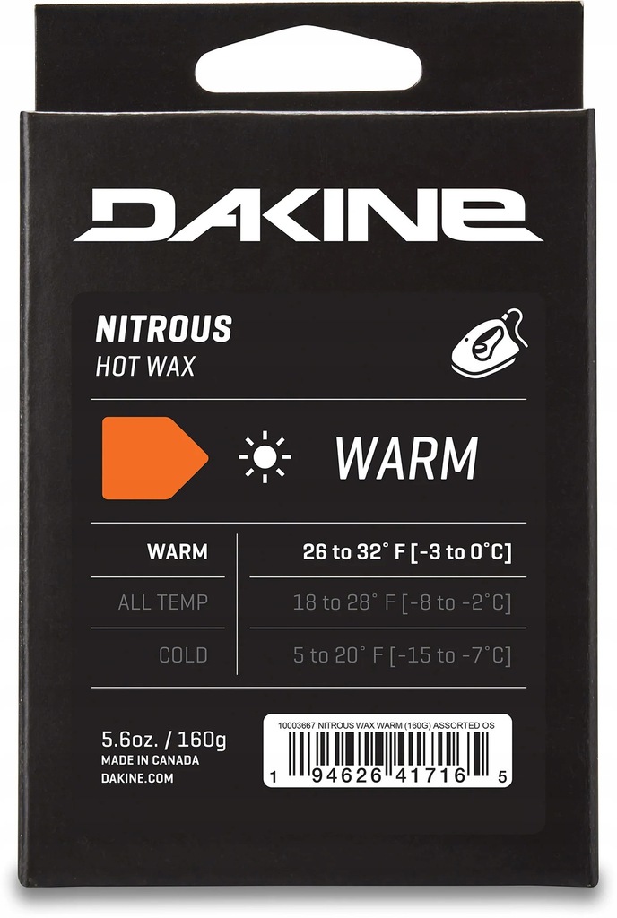 Wosk Smar Dakine Nitrous Warm Wax 160 G 2022 – Idealny smar do snowboardu