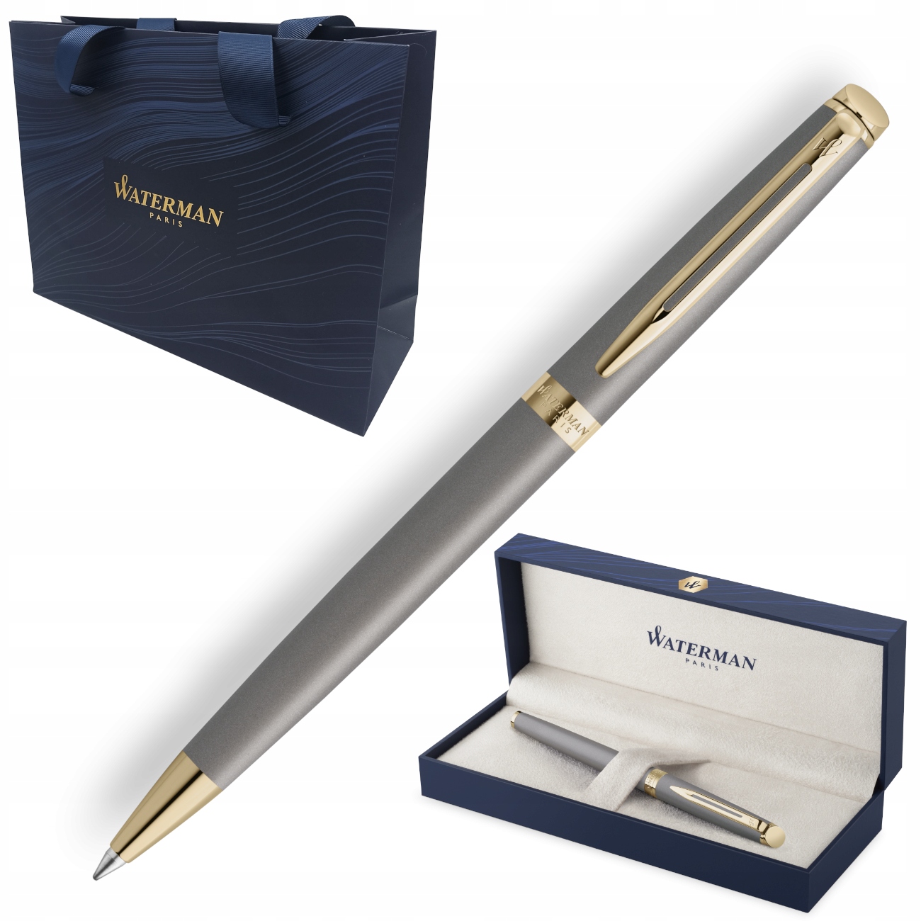 Długopis Waterman Hemisphere Stone Grey GT 2217946 – Elegancja i styl w Twojej dłoni