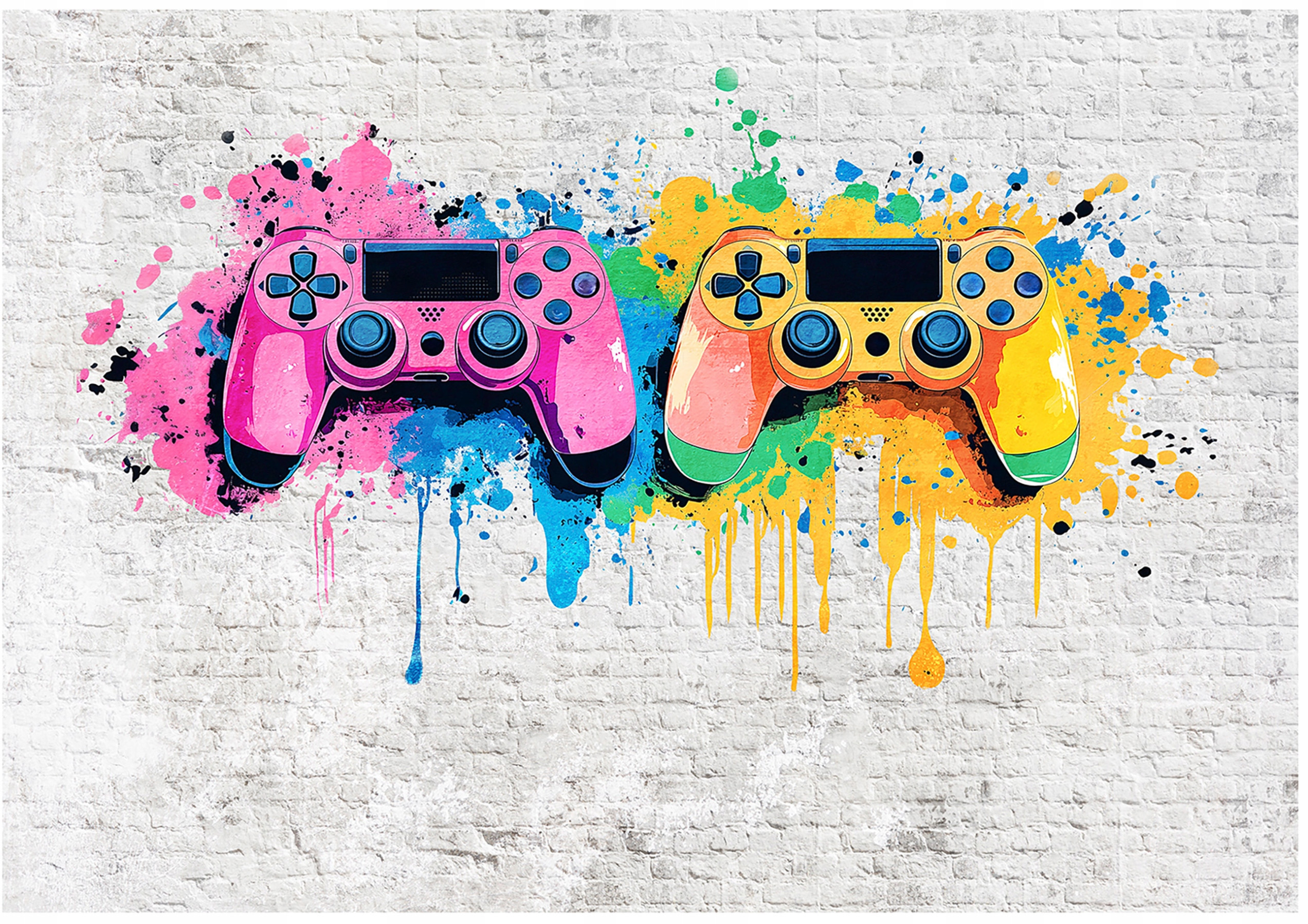 Fototapeta Dla Dzieci Chłopca Pad Gaming Graffiti Tapeta Flizelina 250x175 – Idealna dekoracja do pokoju młodego gracza
