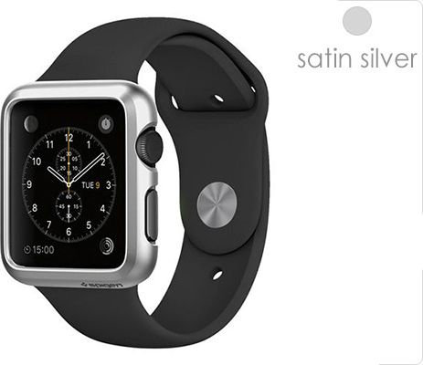 Oryginalne Etui Spigen Thin Fit do Apple Watch 42mmS6 Black
