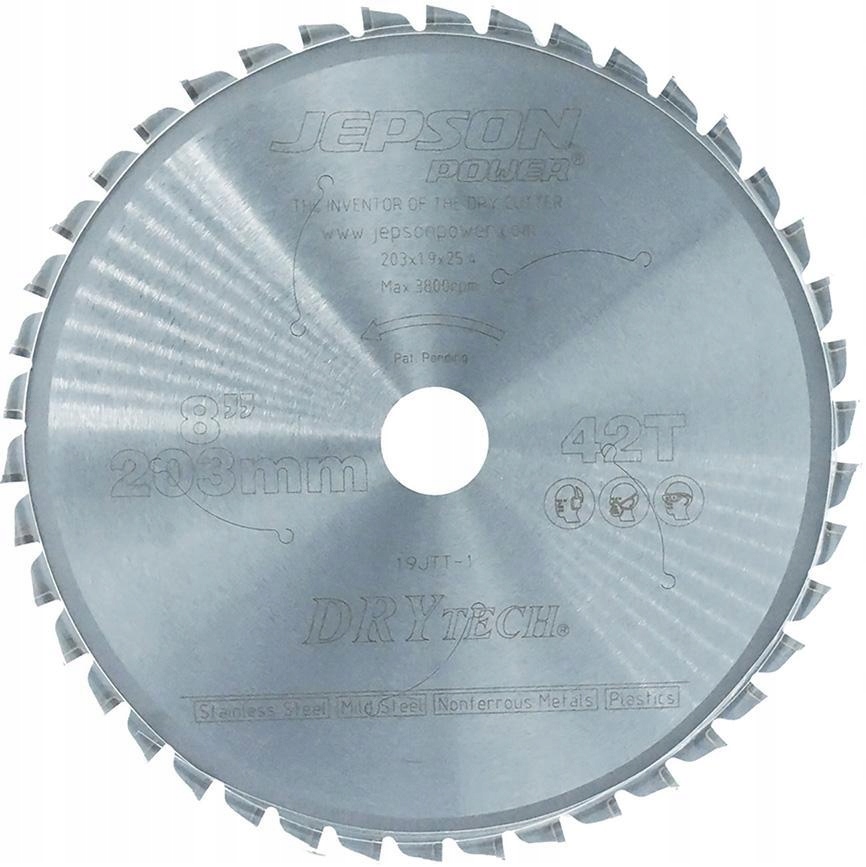 Tarcza pilarska z ostrzami z węglika spiekanego Drytech®* 203x25,4 mm – Idealne narzędzie do cięcia metali