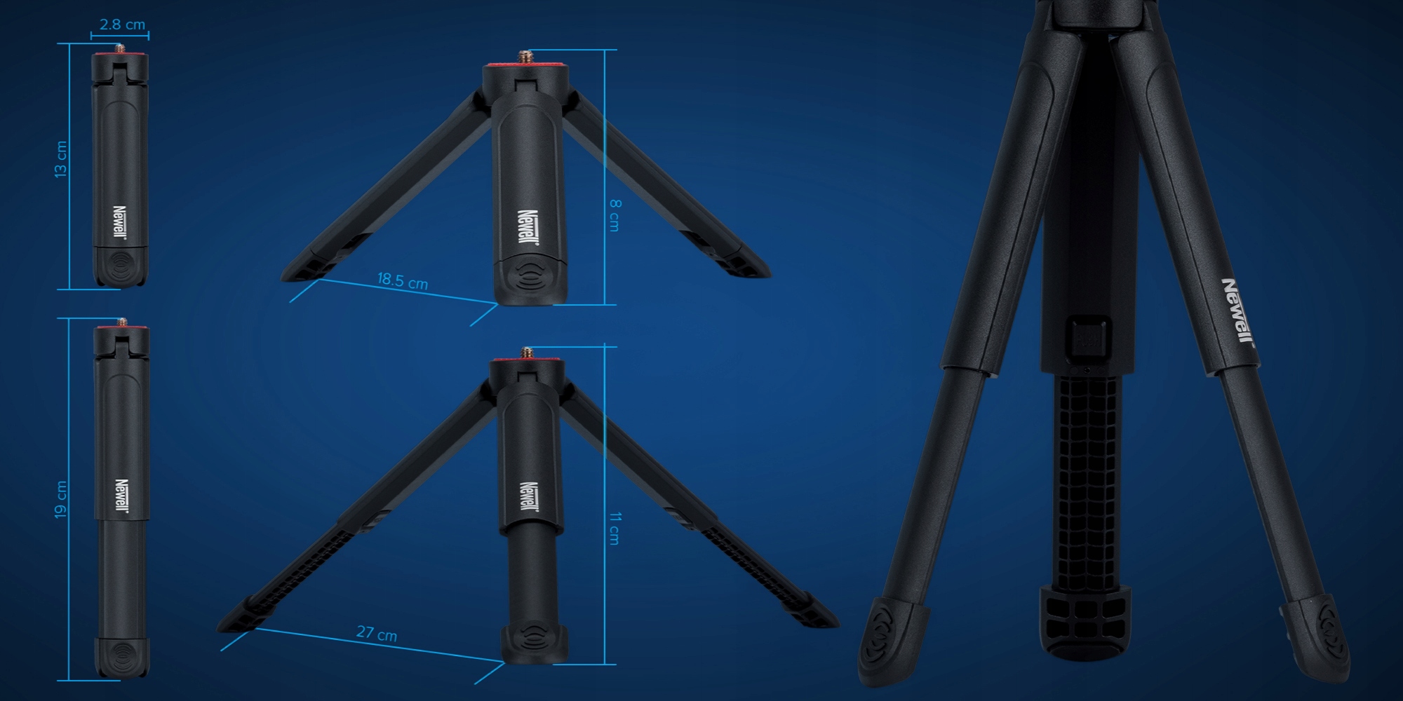 Stabilność na każdej powierzchni – Antypoślizgowe gumowe nóżki