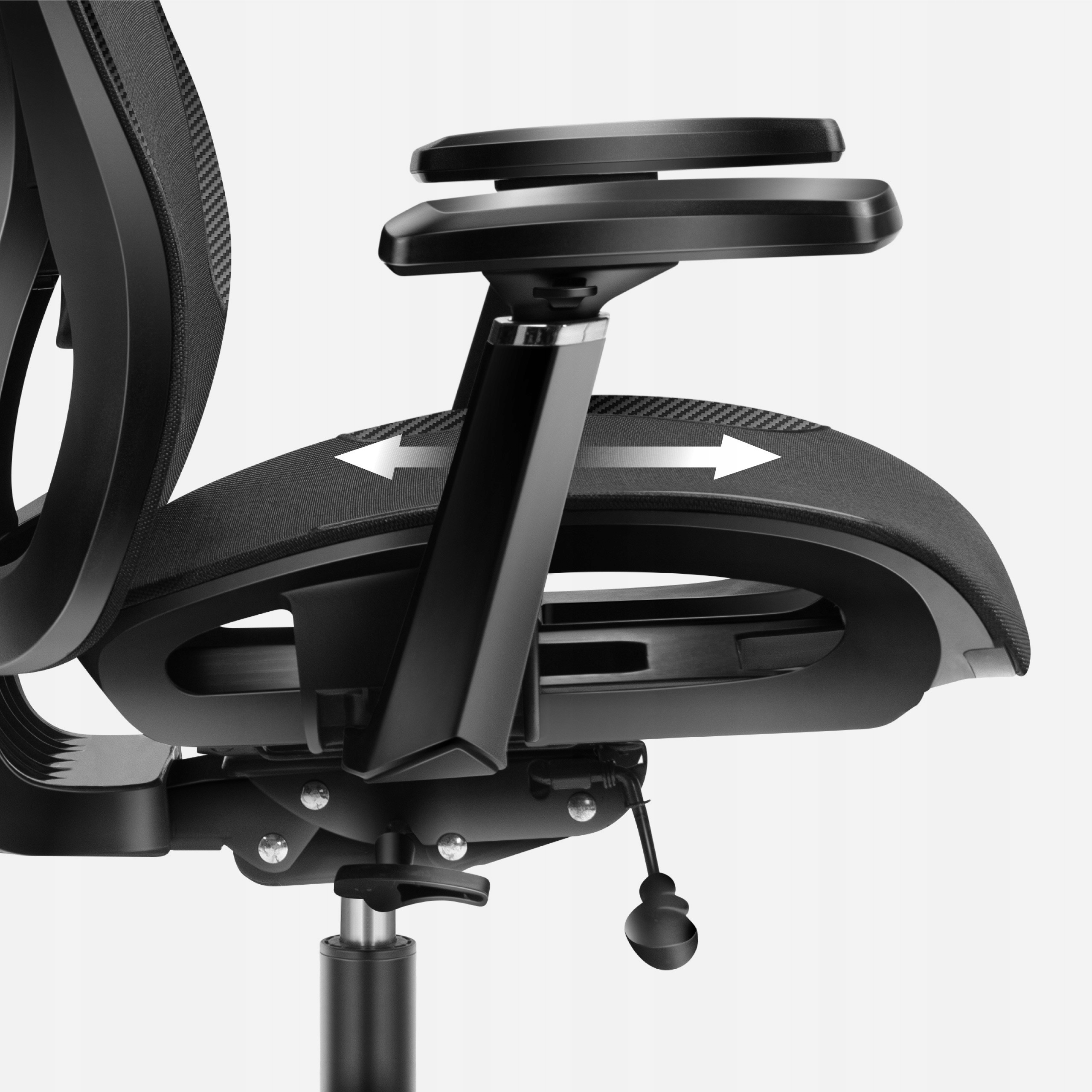 Ergonomiczne podłokietniki z regulacją 3D
