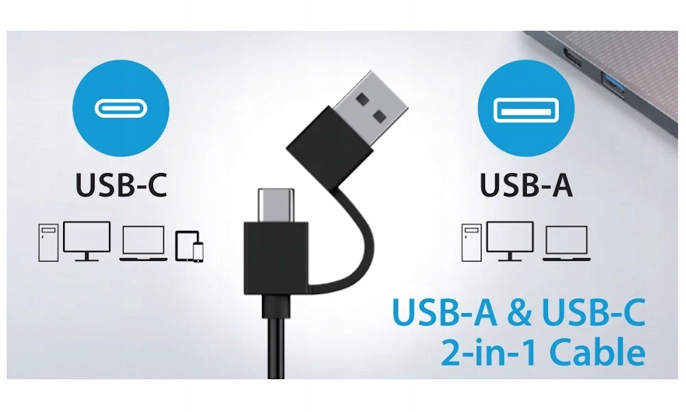 Wbudowane złącze USB – łatwe podłączenie do różnych urządzeń