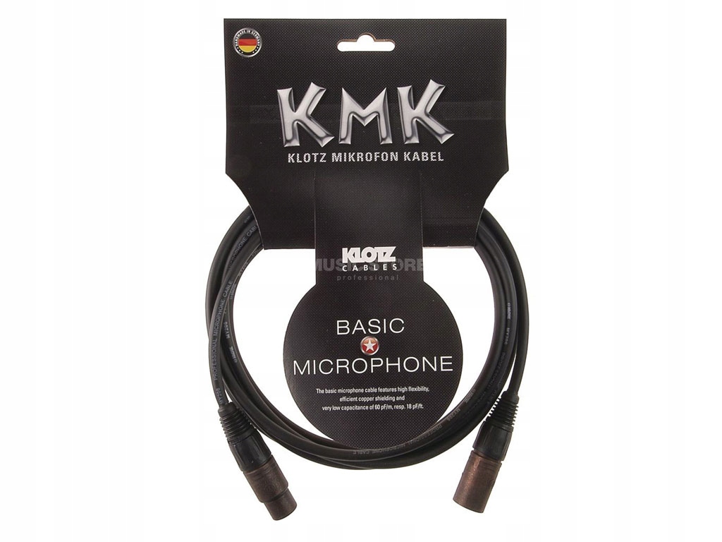 KLOTZ KMK Kabel mikrofonowy przedłużacz XLR