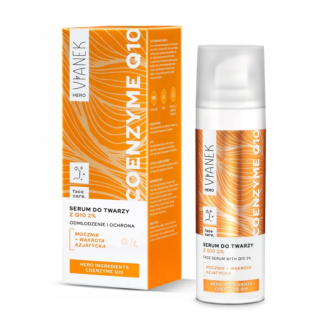 VIANEK HERO Serum do twarzy z koenzymem Q10 – Intensywna regeneracja i nawilżenie