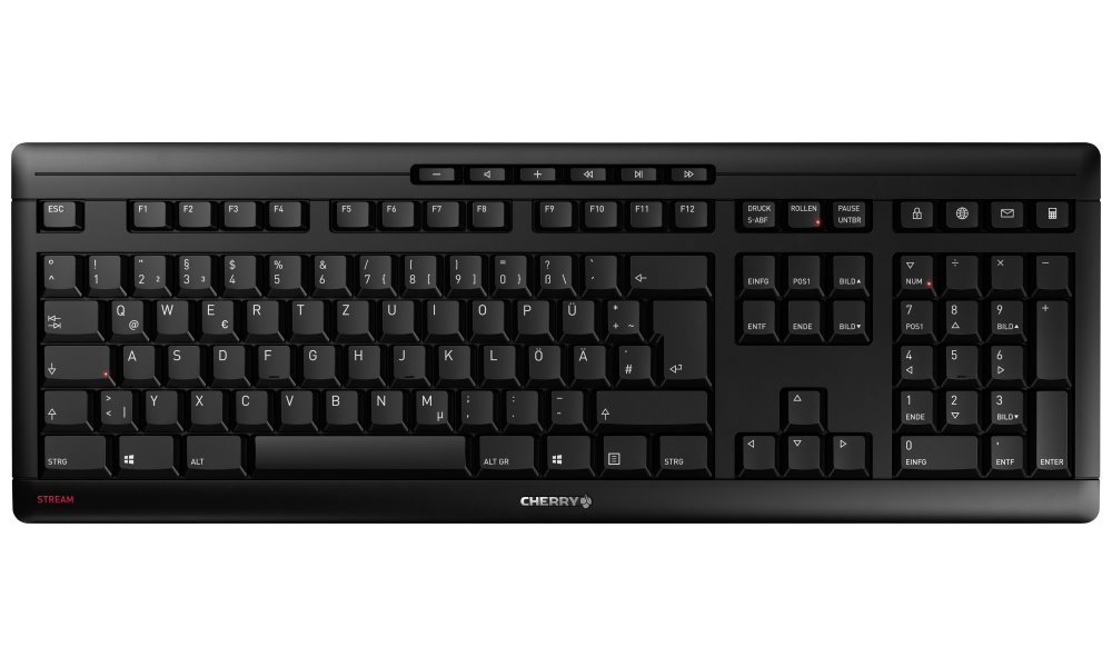 Hybrid keyboard with numeric keypad
