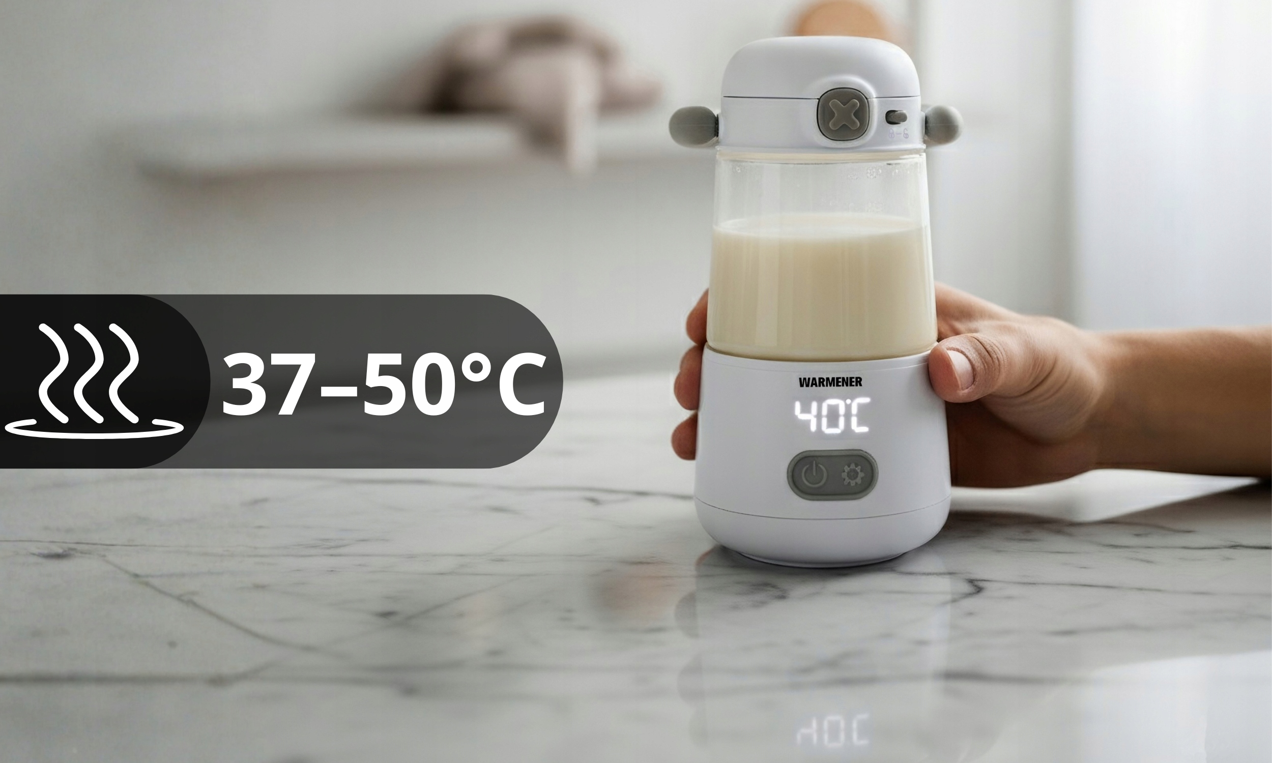 Użytkowanie podgrzewacza Warmener PureGo 2w1 podczas przygotowywania mleka