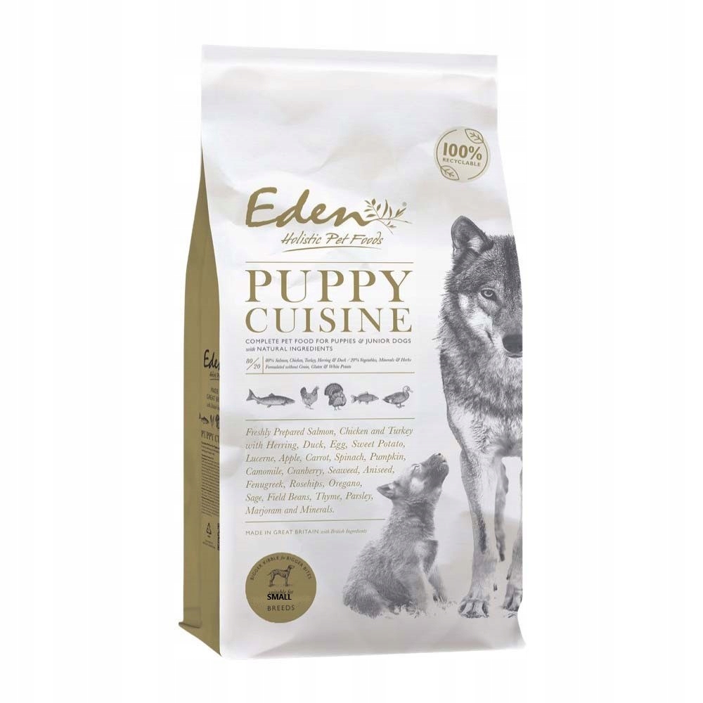Eden Cuisine Rasy Małe dla szczeniąt 6kg – Doskonała karma dla Twojego pupila