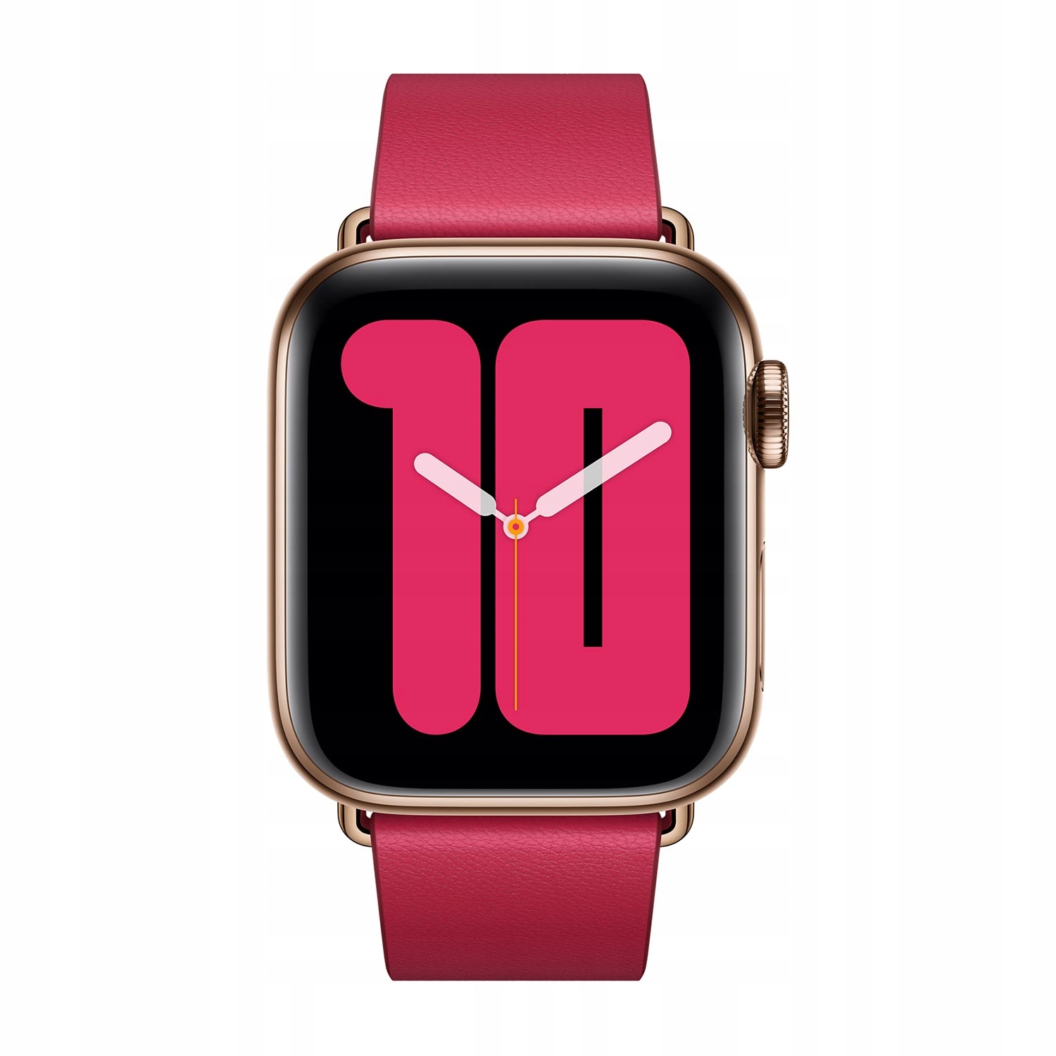 Pasek z klamrą nowoczesną w kolorze maliny do koperty 38mm / 40mm / 41mm / 42mm - rozmiar L