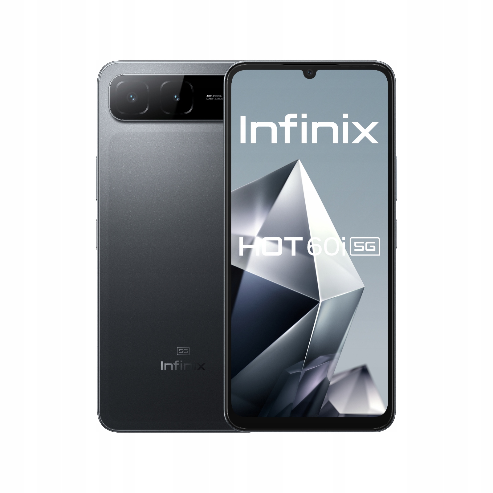 Infinix Hot 60i 5G 4/128GB Sleek Black – Nowoczesny smartfon z 5G