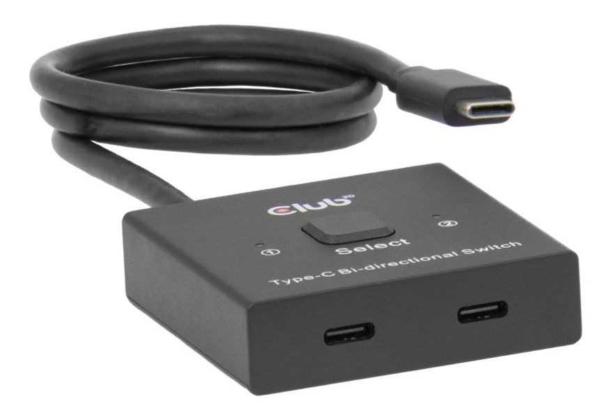 Club3D Switch, USB-C na 2xUSB-C Oboustranný 2v1, 8K60Hz, 4K120Hz, PD 100W – Wydajność na najwyższym poziomie