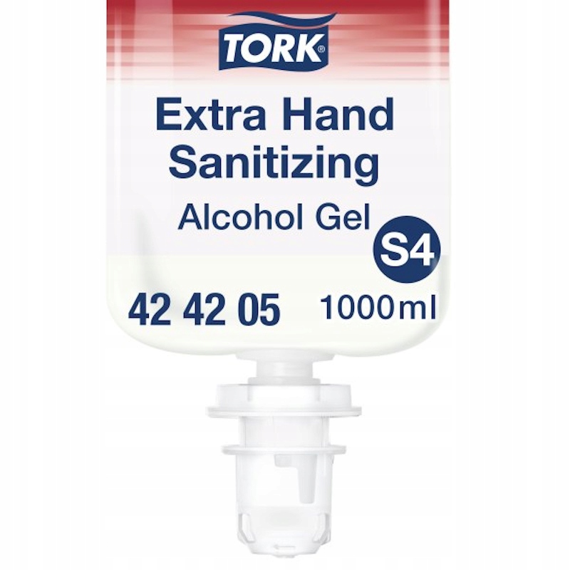Alkoholowy żel do dezynfekcji rąk S4 – Tork Extra 424205 w 1000 ml