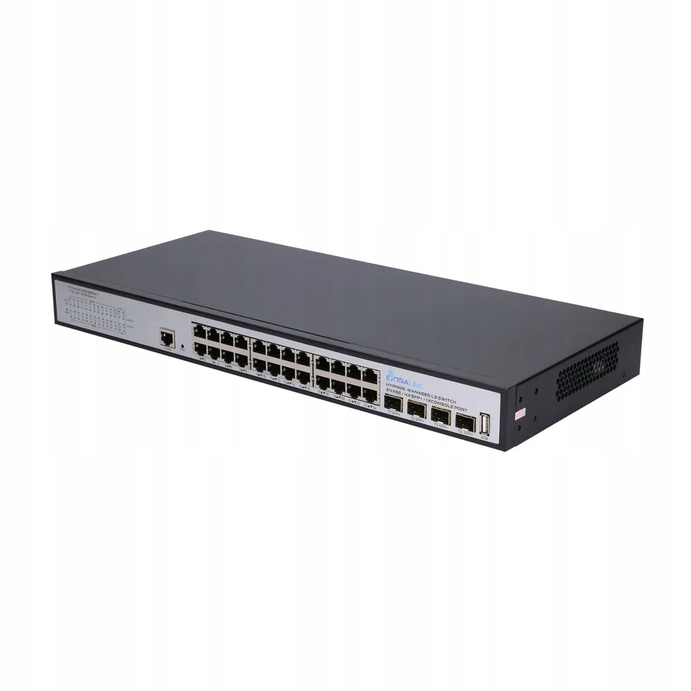 HYPNOS FULL GIGABIT MANAGED L3 SWITCH 24 PORTS 10/100/1000M – Wydajność i zarządzanie w sieci