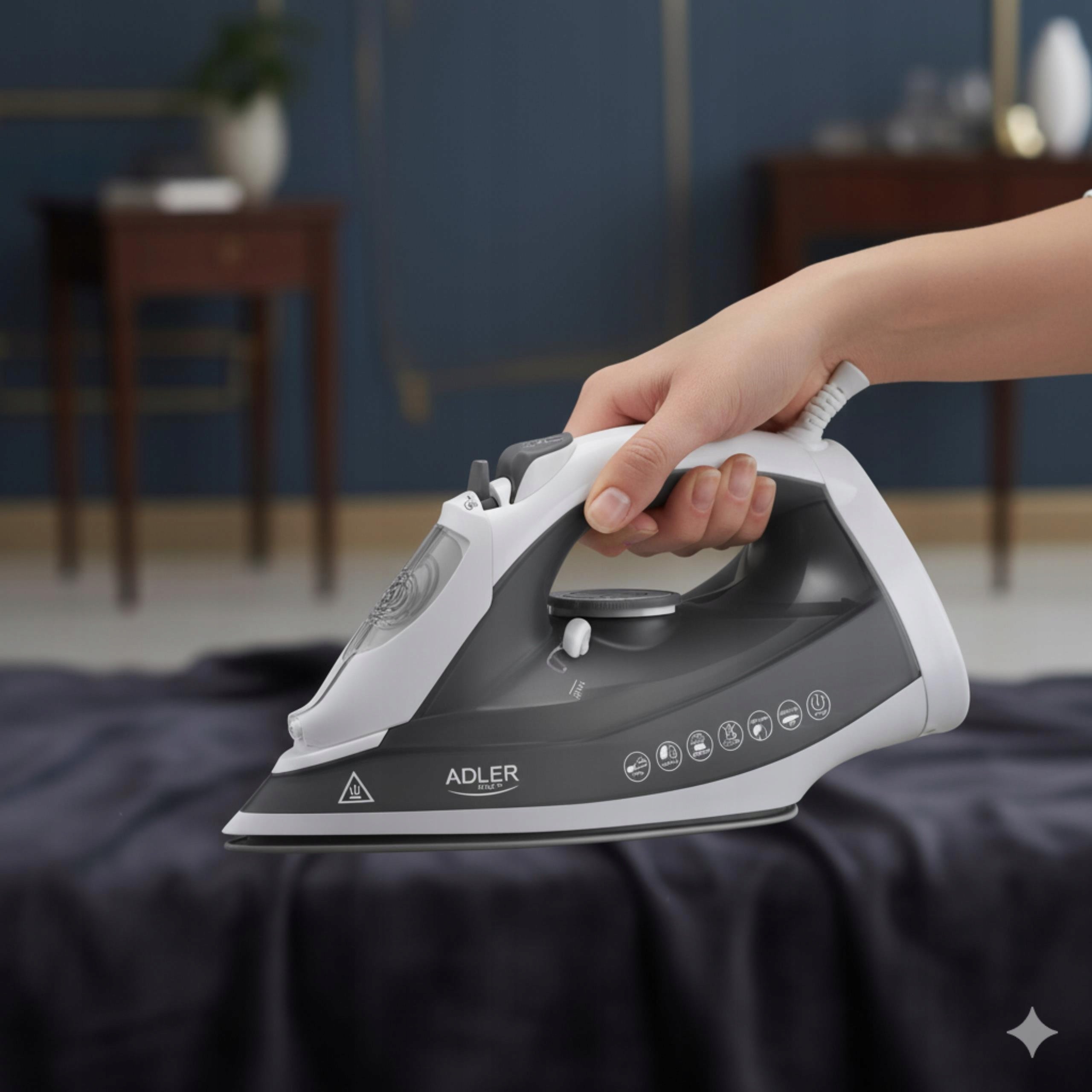 Główne funkcje żelazka parowego – Prasowanie w pionie i mocne uderzenie pary