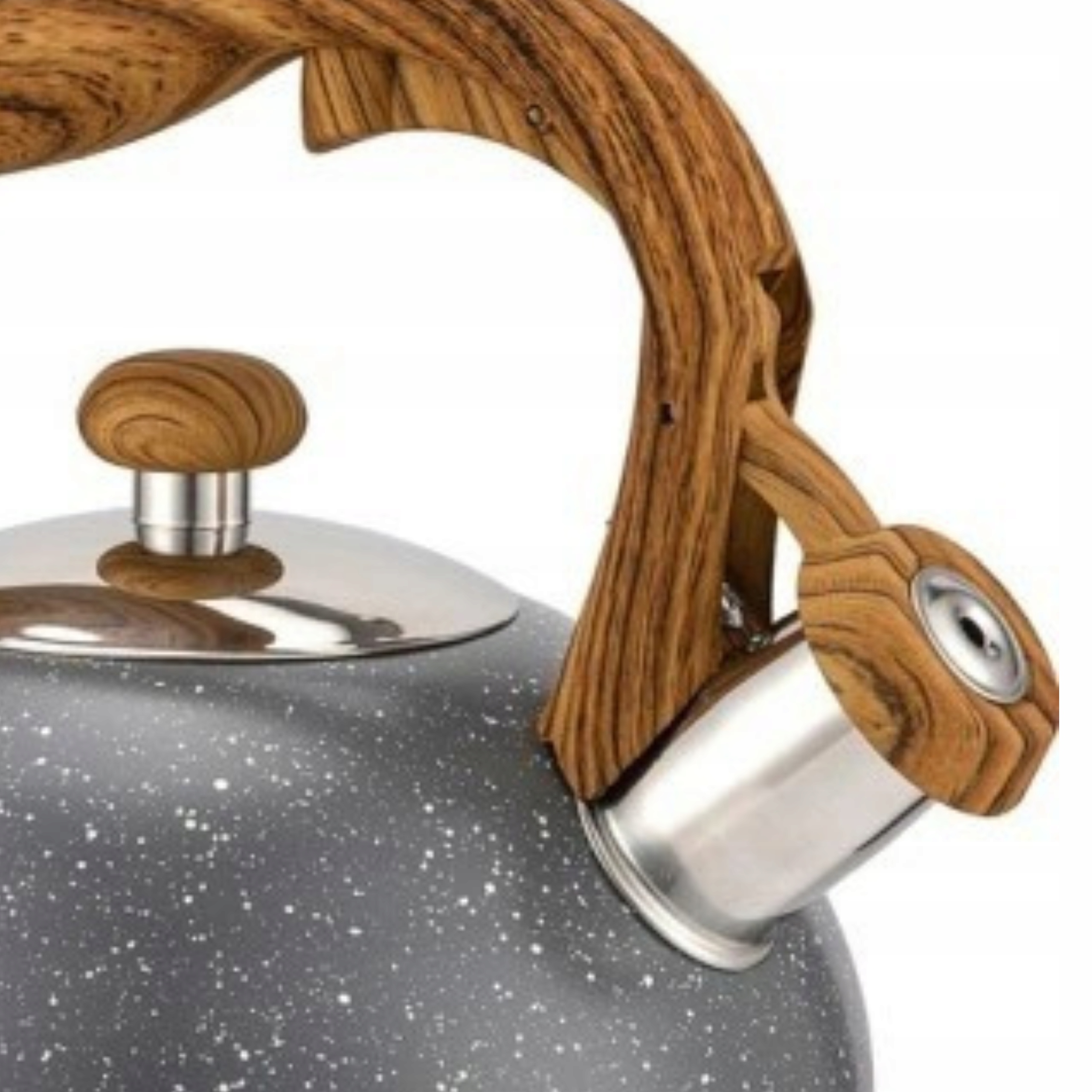 Elegancki design i funkcjonalność – Szary marmurowy czajnik Brunbeste