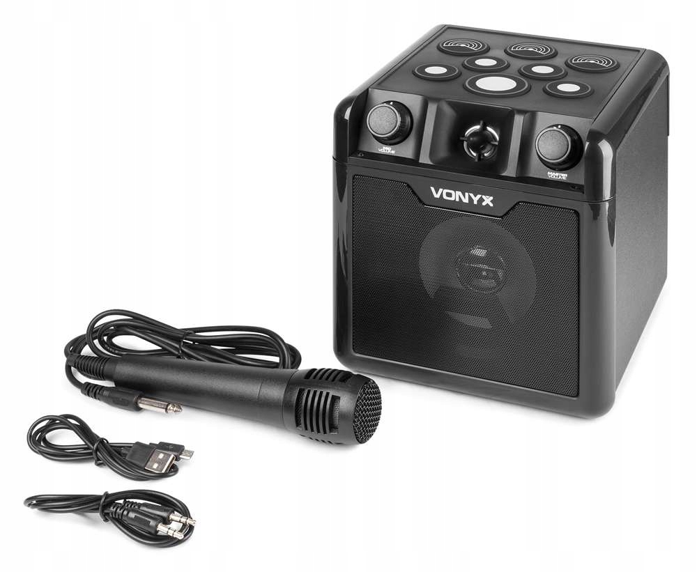 Głośnik Bluetooth z perkusją karaoke SBS50B-DRUM 50W BT Vonyx – Muzyczna zabawa w każdym miejscu