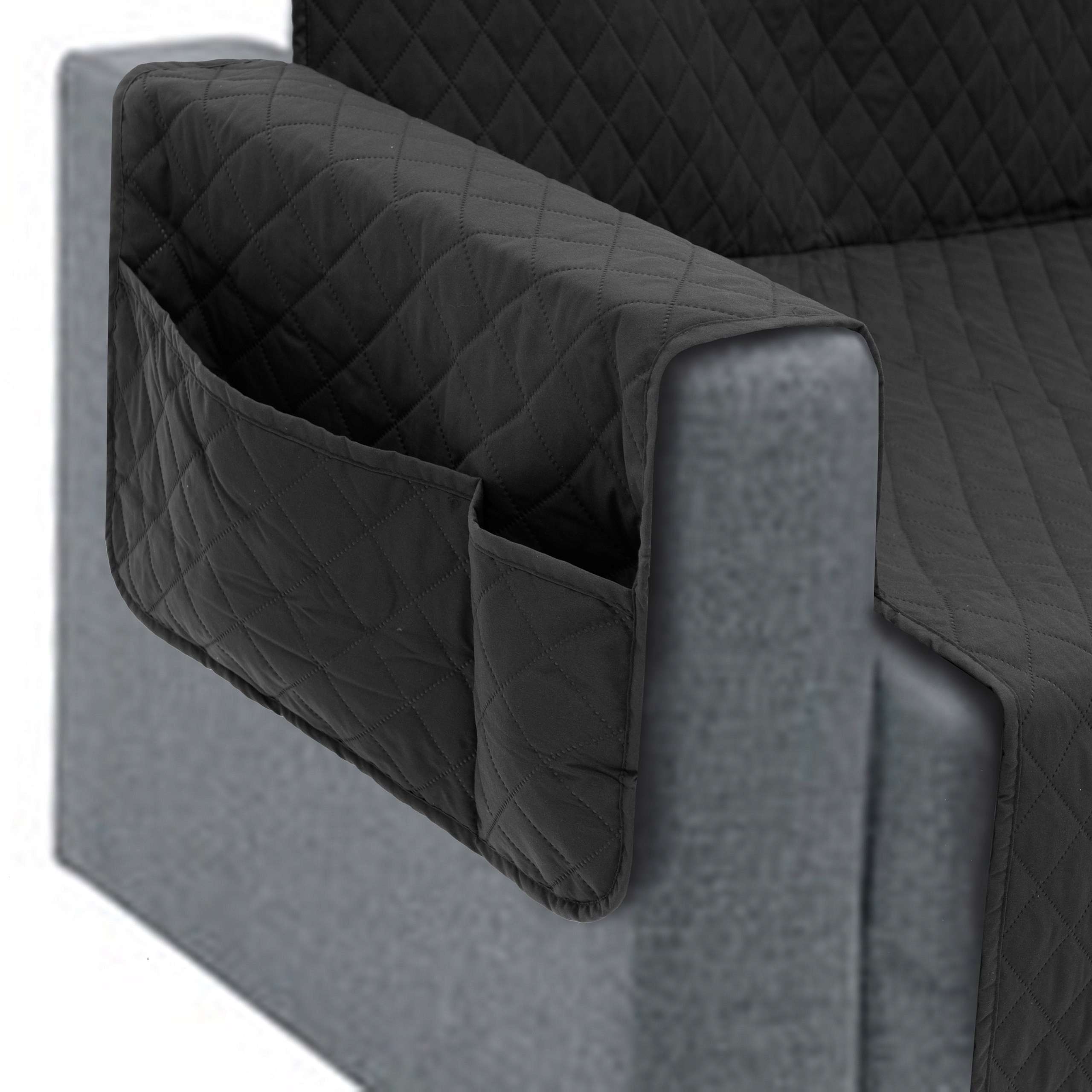 Pokrowiec DOGGY 240 cm PARIS NA NAROŻNIK LEWY CZARNY – Ochrona dla Twoich mebli