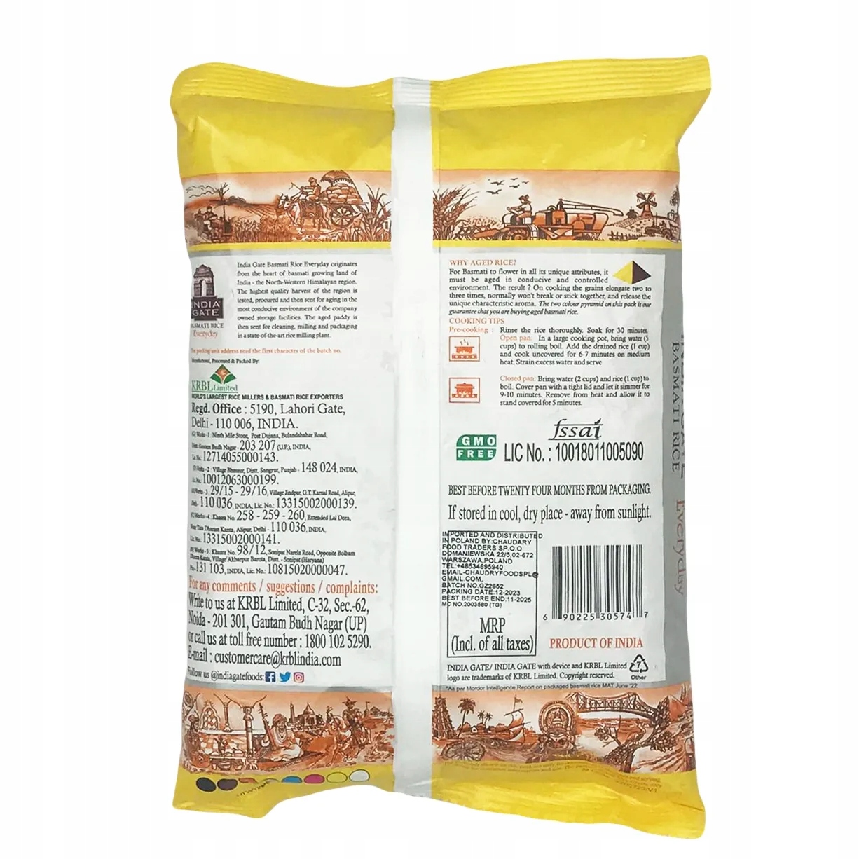 Wysoka jakość i aromat ryżu Basmati