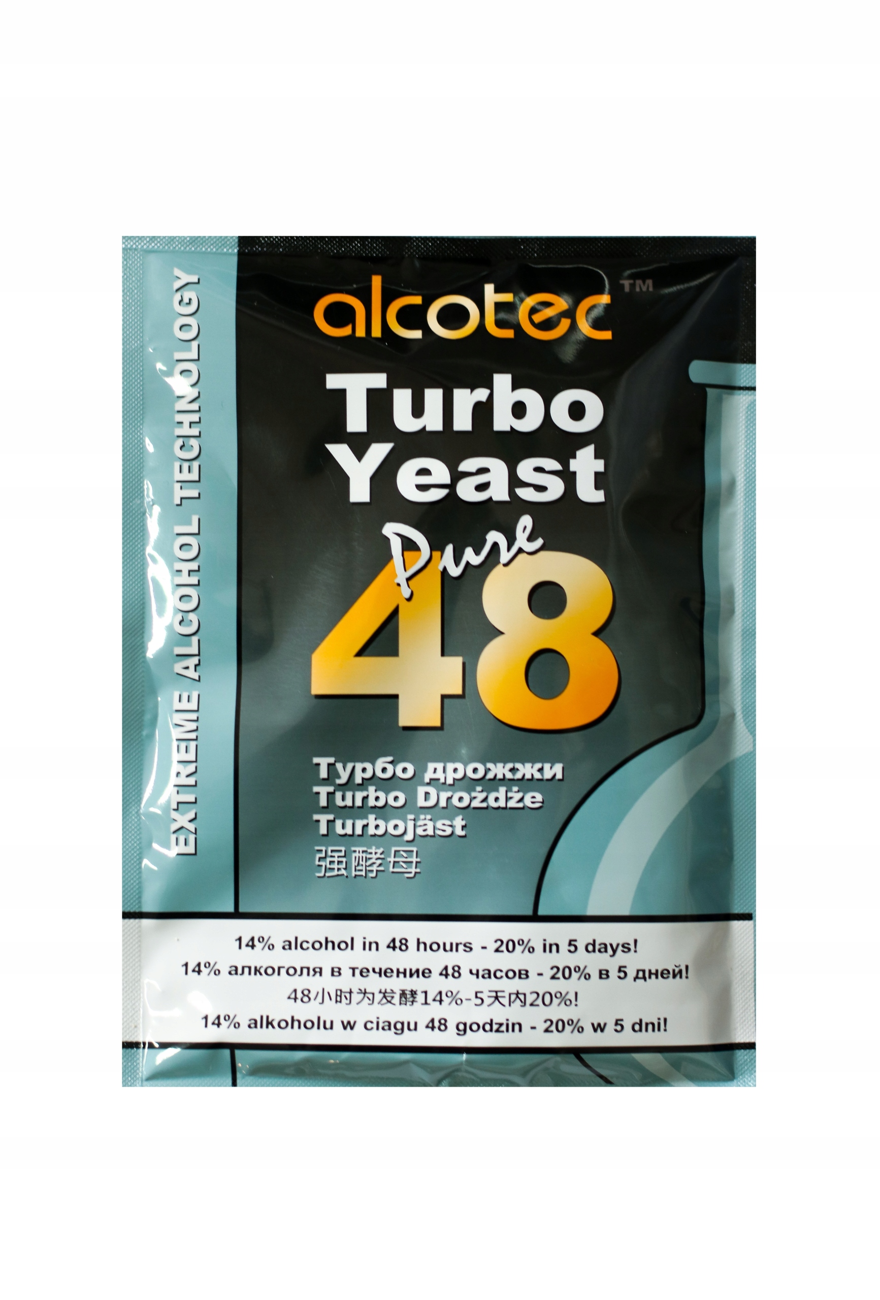 Instrukcja użytkowania drożdży Alcotec 48 Turbo Pure