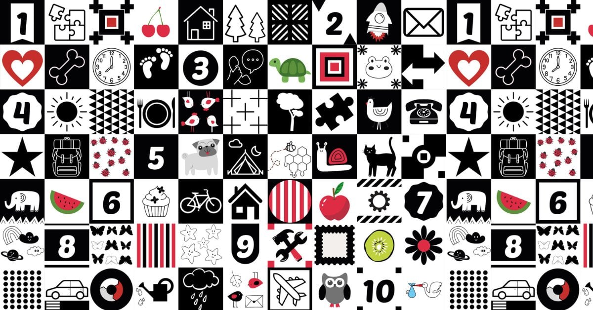 Edukacyjna dwustronna mata dla dzieci