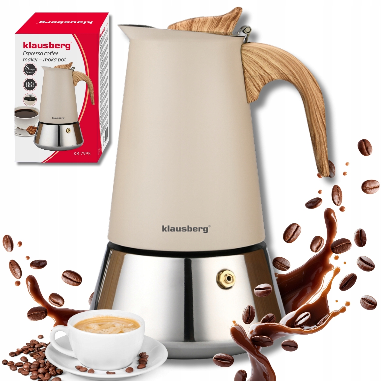 Kawiarka Zaparzacz do Kawy Klausberg KB-7995 – Idealne Espresso w Twoim Domu