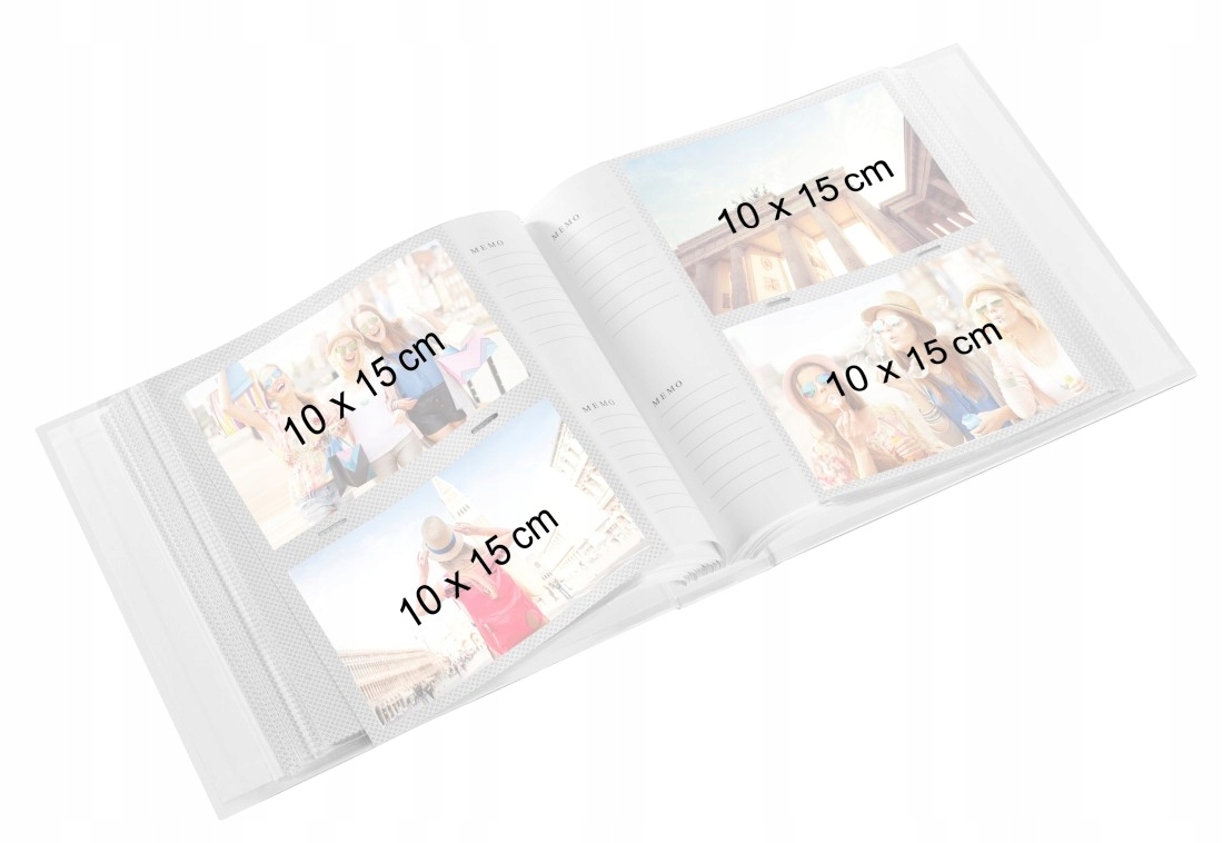 Wygodne kieszenie na zdjęcia z miejscem na opis