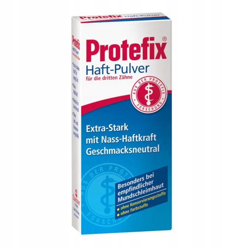 PROTEFIX Half-Pulver 50g – Proszek mocujący do protez zębowych