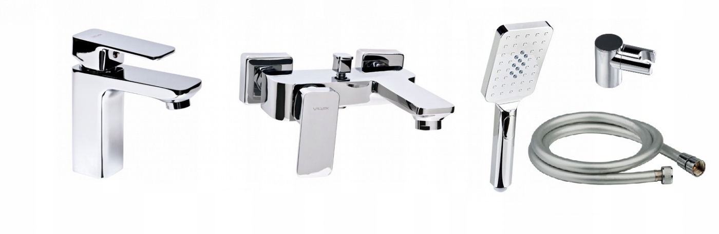 Zestaw natryskowy i stała wylewka