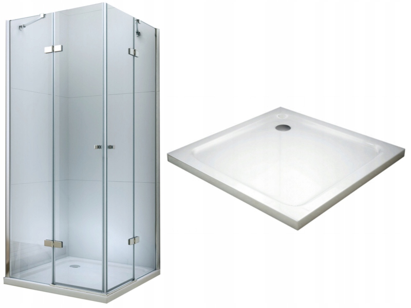 Mexen Roma Duo kabina prysznicowa uchylna 80 x 80 cm – Elegancja i funkcjonalność w Twojej łazience