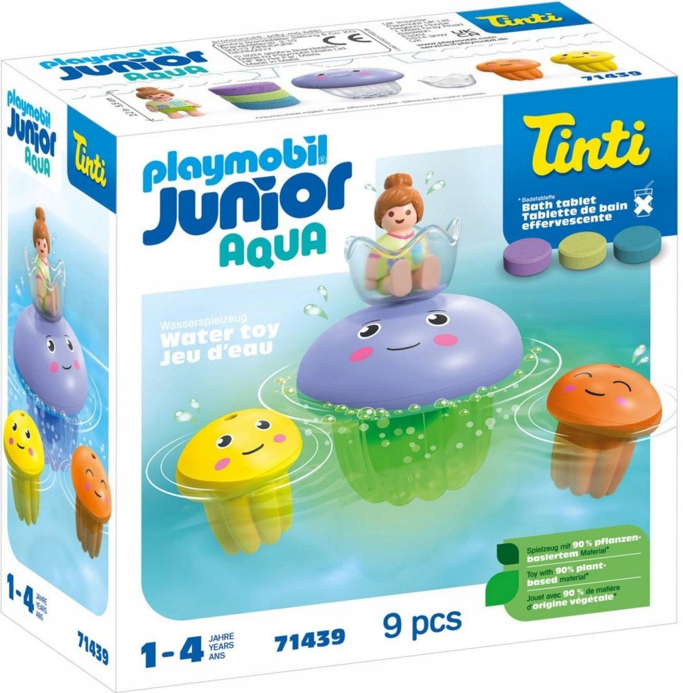 Playmobil Junior 71439 – Zestaw zabawkowy Rodzina kolorowych meduz