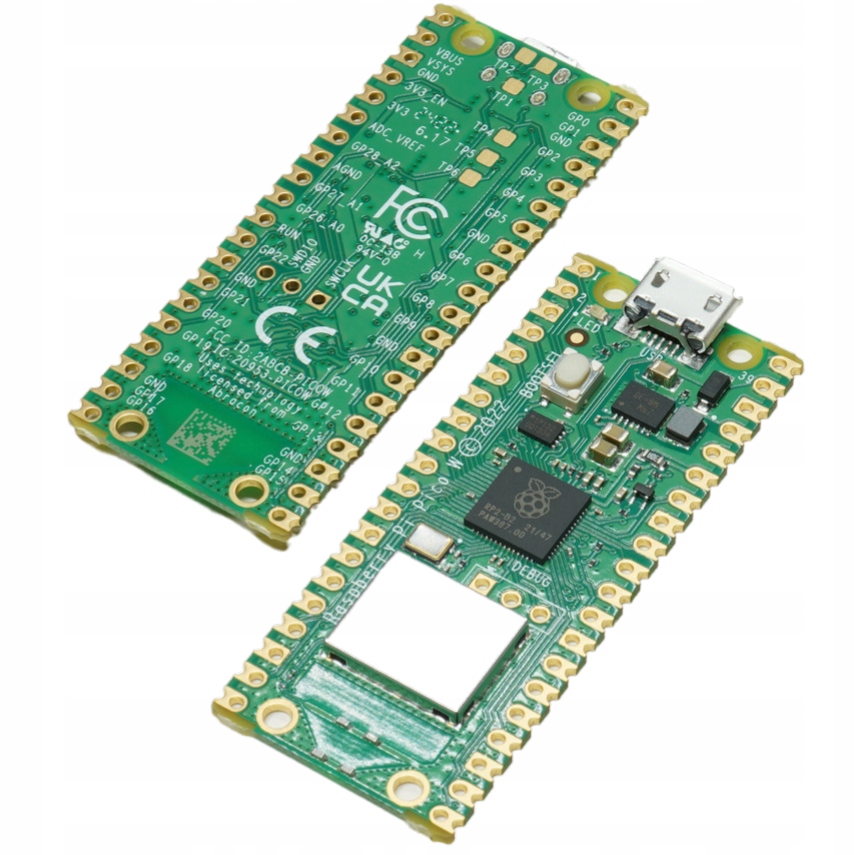 Wymiary i konstrukcja modułu Raspberry Pi Pico W
