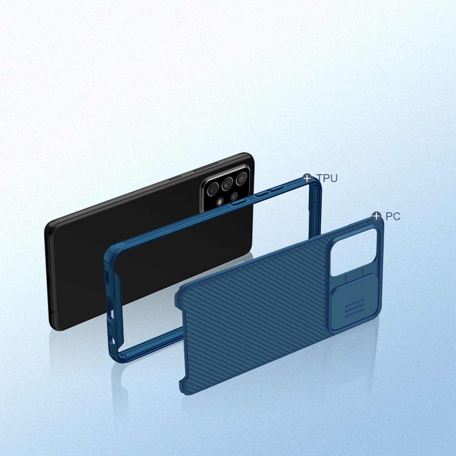 Etui Nillkin Camshield Samsung Galaxy A72 4G/5G - Specyfikacja: Etui Nillkin CamShield Pro do Galaxy A72 4G/5G