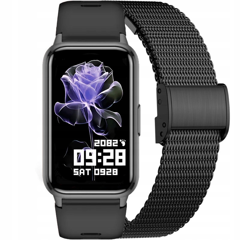 Zegarek Damski SMARTWATCH RUBICON RNCF48-black/black mesh – Elegancja i nowoczesność na nadgarstku