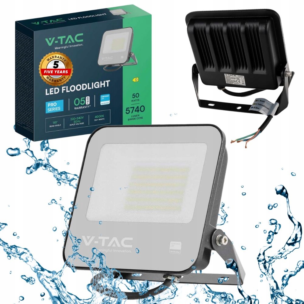 Wodoodporność IP65 – Doskonałe do użytku na zewnątrz