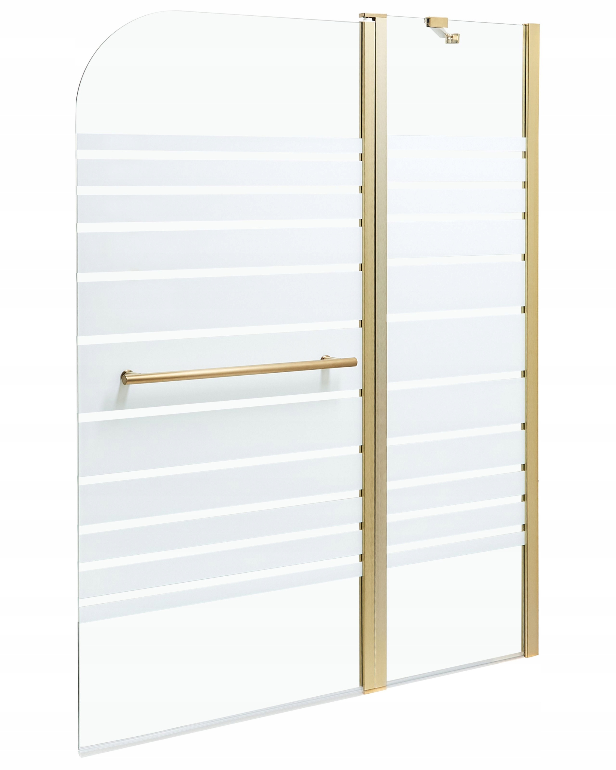 Parawan nawannowy TUAPI 140 x 120 cm Złoty – Idealne rozwiązanie do Twojej łazienki