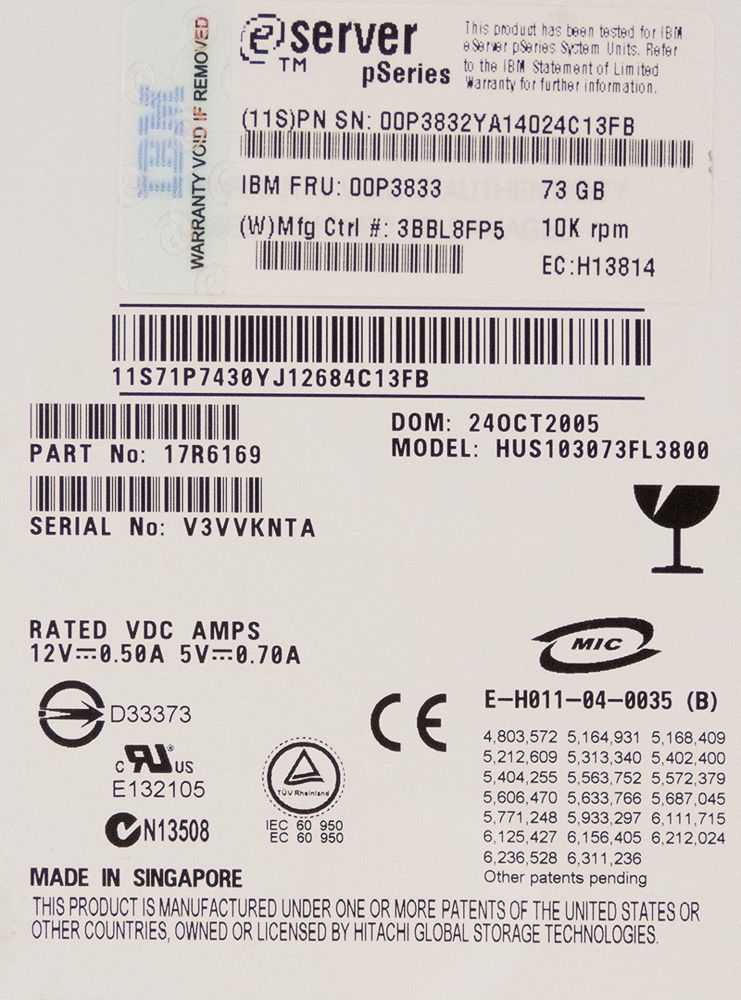 Pojemność 73.4GB - idealna do przechowywania danych