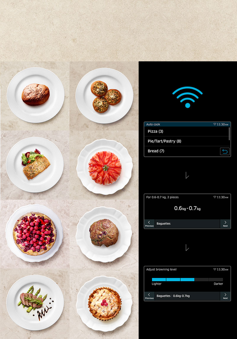Pre-programmed recipes 