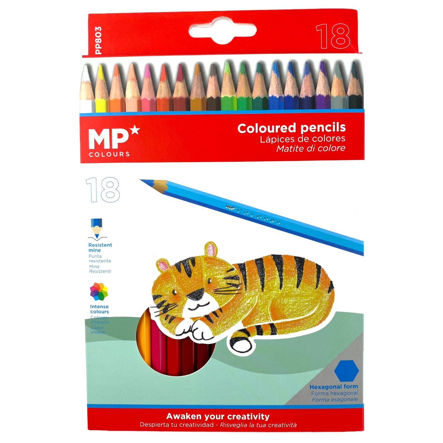 Wygodny sześciokątny kształt dla łatwego trzymania