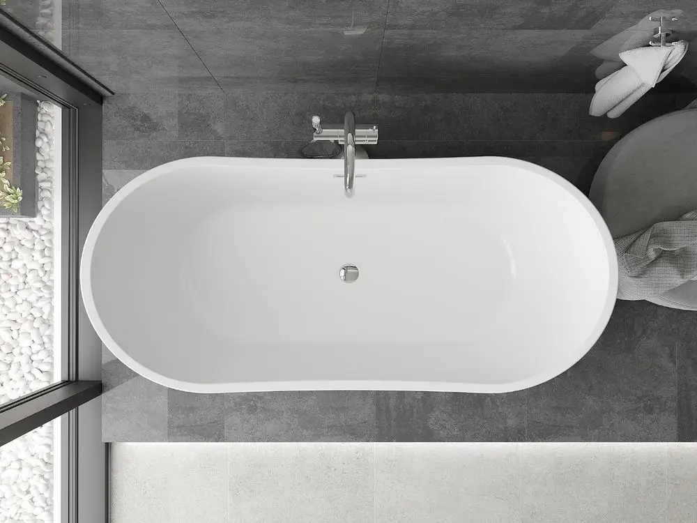 Stylowy design – owalny kształt i klasyczny biały kolor