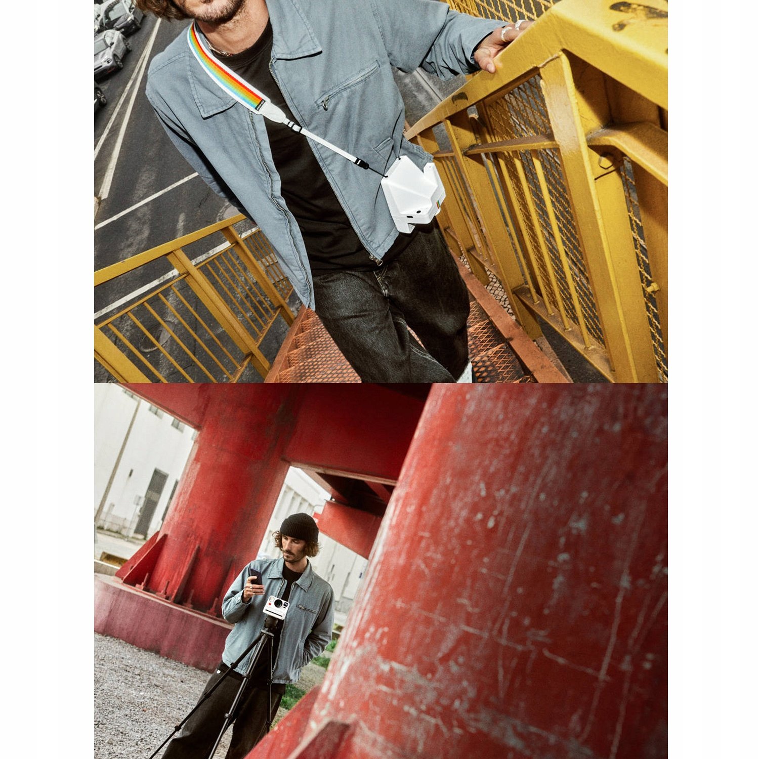 Wbudowany statyw i kompatybilność z filmami Polaroid – Szerokie możliwości fotografii