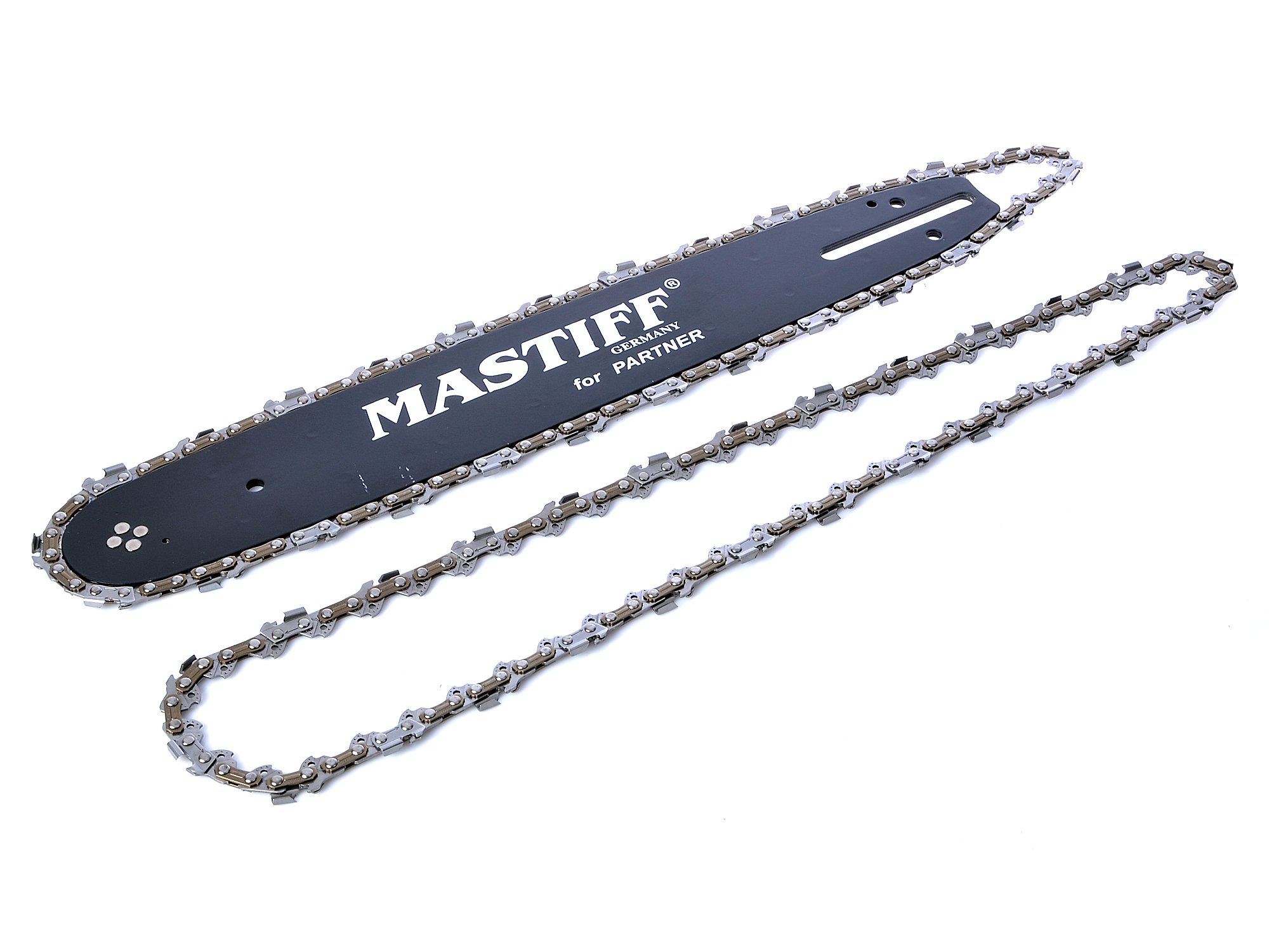 Zestaw elektronarzędzi Mastiff Prowadnica + 2 łańcuchy 52og 14