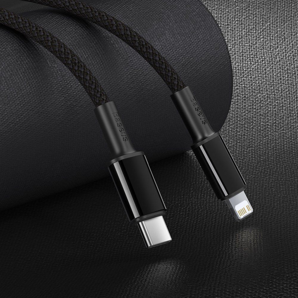Baseus Kabel USB-C - Lightning 1 m Czarny – Szybkie ładowanie i niezawodność