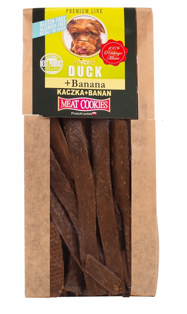 Ciastka dla psa z kaczką i bananem 80 g – Przyjemność dla Twojego pupila
