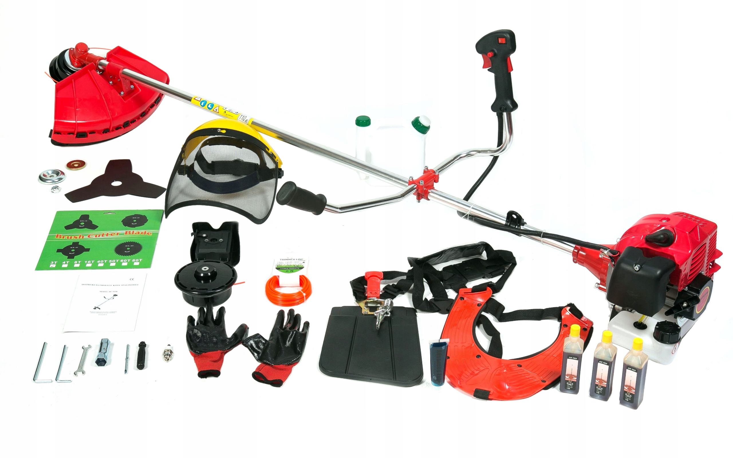 KOSA SPALINOWA GERMAN 5,2KM+3xOL+TARCZA+SMAR+MASKA – Wydajność i komfort w ogrodzie