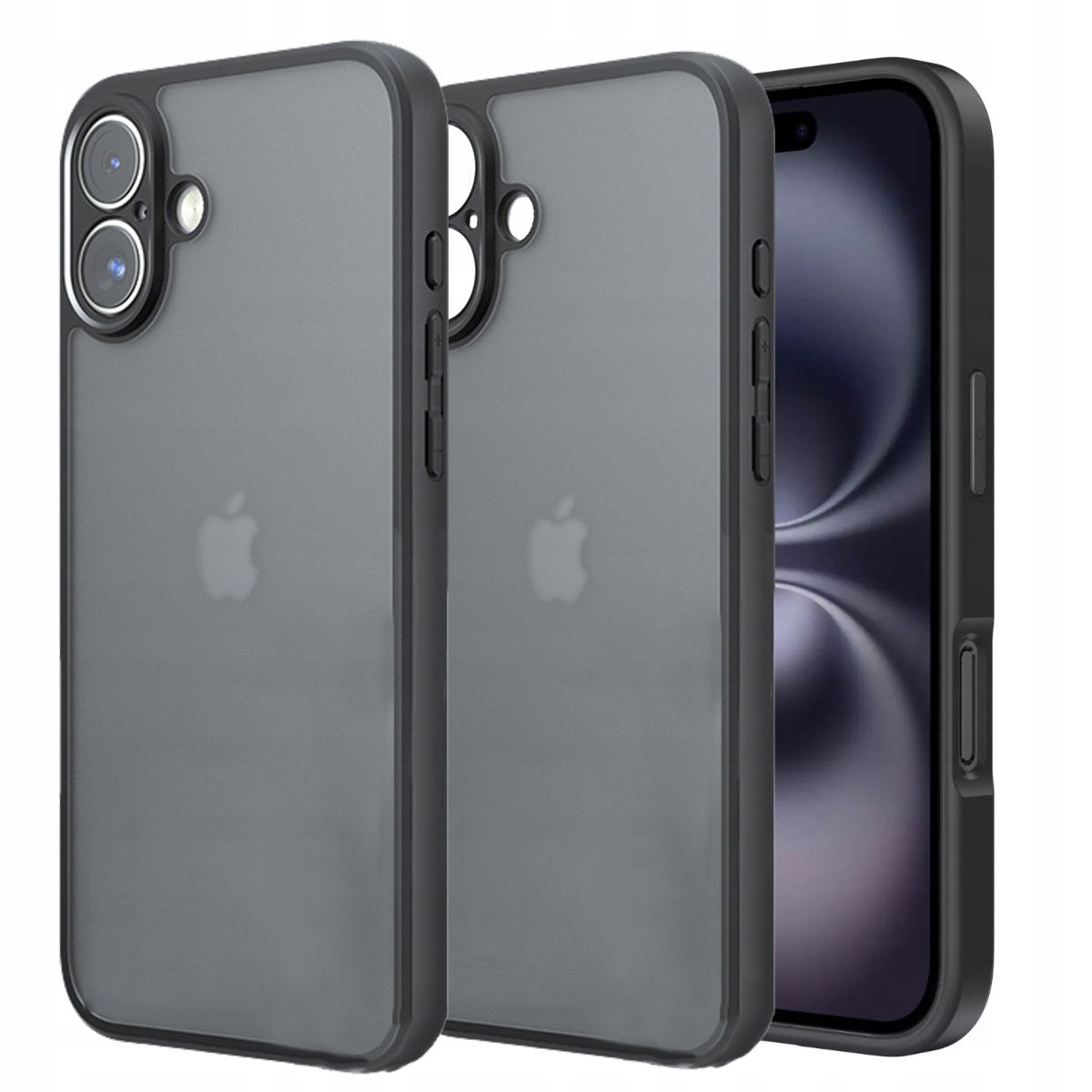 Etui Supero Magmatt do iPhone 16 – Matowe, półprzezroczyste plecki