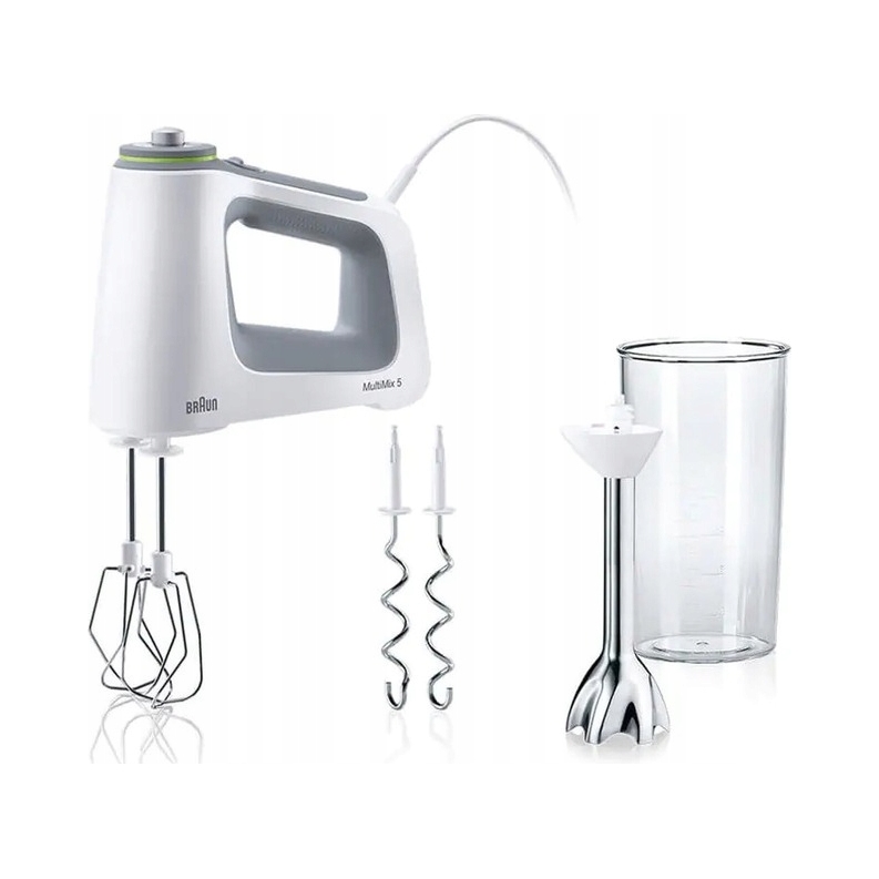 Mikser ręczny Braun MultiMix5 HM5107 9 Biegów 750W – Idealny do Mieszania i Ubijania