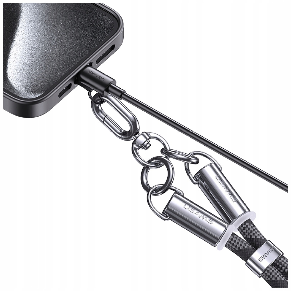 Innowacyjne rozwiązanie 2 w 1 – Smycz z wbudowanym kablem do ładowania