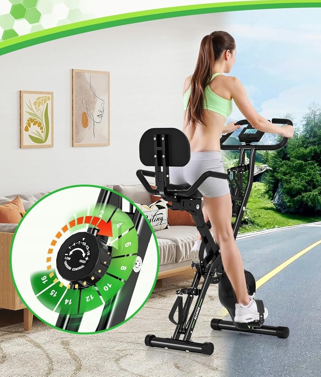 16-stopniowy regulowany opór magnetyczny – dostosuj intensywność do swoich potrzeb