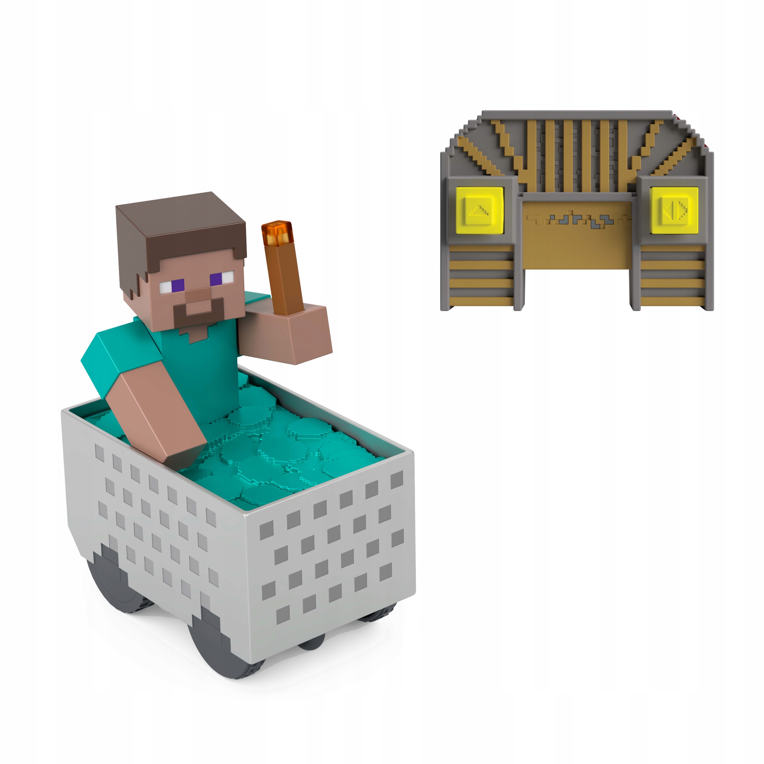 RC Steve z wagonikiem Minecraft (968-2653) – Przygoda w zdalnym sterowaniu